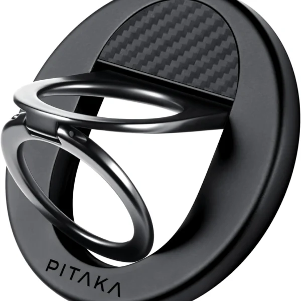 MagSafe Phone  Grip, 360 Degree  Rota on Magne c -  Black (Double Ring)